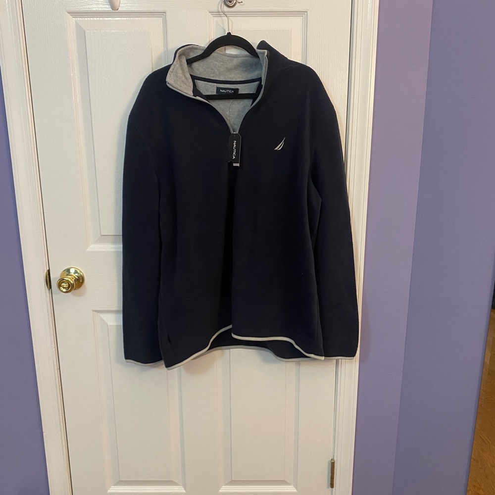 NWT nautica navy zip up